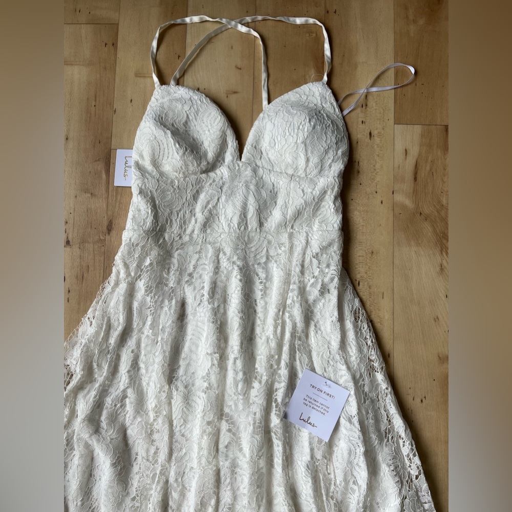 BRAND NEW Lulus White Dress